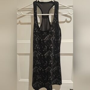 lululemon athletica Black and Gray Patterned Tank Top